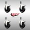 Service Caster 5 Inch 316SS Soft Rubber Swivel 3/4 Inch Expanding Stem Caster Set Lock Brake SCC-SS316TTLEX20S514-SRS-34-4 - alternate 4